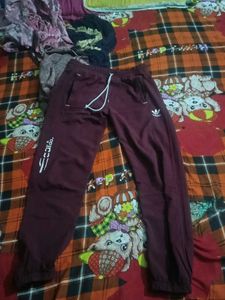 Adidas Burgundy Joggers