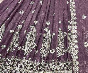 Designer Crunchy Silk Gown💜