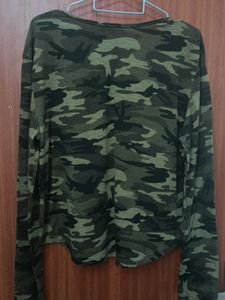 Camo Long Sleeve Top