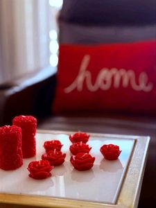 Red Rose Candles