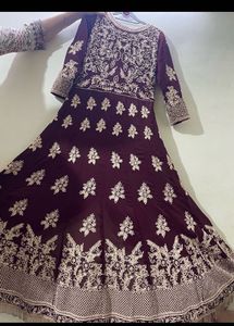 Elegant Maroon beautiful dress for party