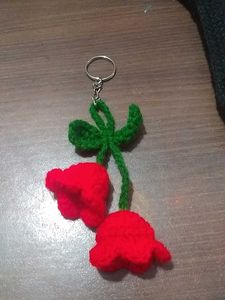 Red Rose Keychain