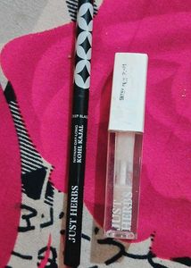Combo Lip Gloss And Eye Pencil