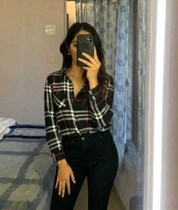 Black Checked Top(Women’s)