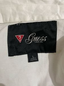 GUESS Imported White Denim Jacket