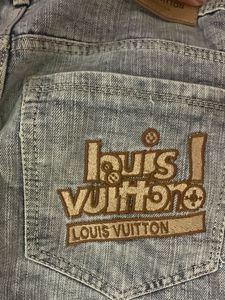 Gray Denim Flare Jeans