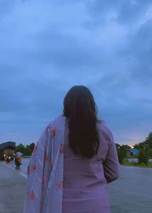 Lilac Embroidered Salwar Kameez Set