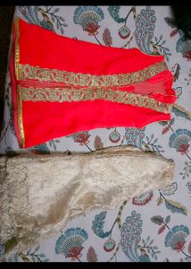 Like New Party Wear Sharara Suit For 3-4 Year Girl