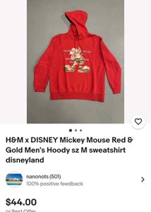 Red Mickey Mouse Hoodie