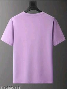 Trendy Lilac Graphic Print T-Shirt
