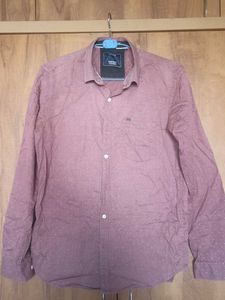 Stylish maroon casual shirt