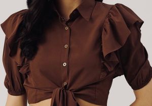 “Stylish Brown Top-perfect For Any Occasion”