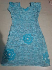 Blue Floral Kurti
