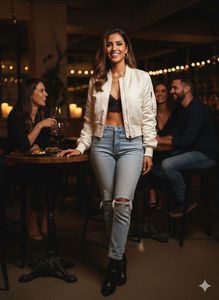 ☁️ DOUBLE-TAP DEAL! BERSHKA Hybrid Bomber ☁️