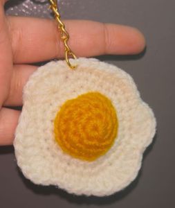 Crochet Egg Keychain
