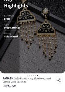 Gold plated Classic Drop Earrings