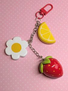 LARGE Strawberry 🍓🤍🍋 Bagcharm