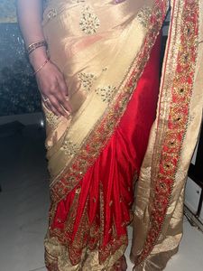 crepe saree with blouse