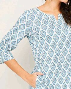Lifestyle Blue Kurti (with Pockets)