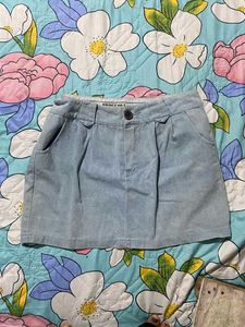 Denim Short Skirt