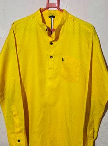Totally New Shining Yellow Kurta Shirt