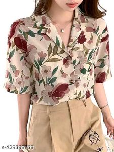 Floral Print Women's Shirt