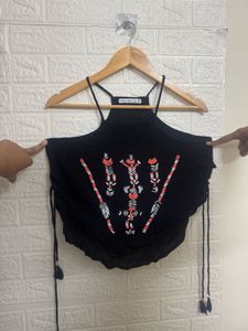 Black Halter Top