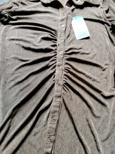 Brown Shirt Dress - New with Tag