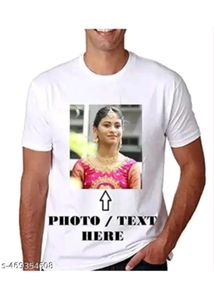पर्सनल फोटो प्रिंट टी-शर्ट M/L/XL/XXL