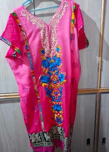 Plus Size Women Salwar Suit Set With Dupatta