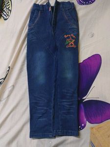 Boys Blue and Black Denim Jeans