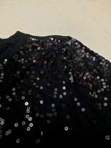 Black Sequin Top