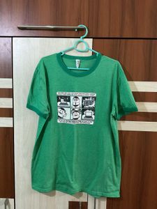 Green Graphic Print Tee(unisex)