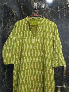 Ikkat Cotton Kurta