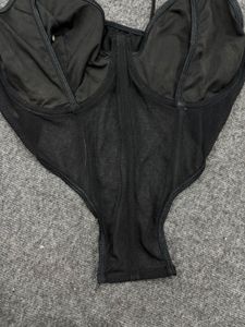 Black Mesh Corset With Bonning