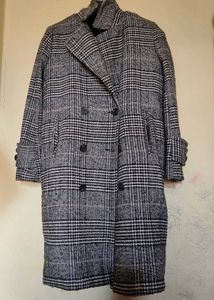 🧥Checked Overcoat..🎀