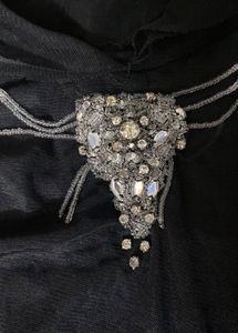 Elegant Black Embellished Top