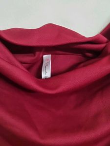 Burgundy Draped Top