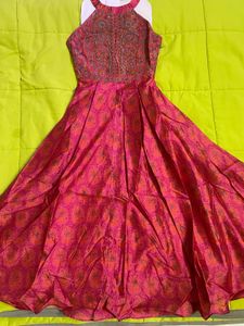 Aarke Ritu kumar Red Floral PrintLong Dress