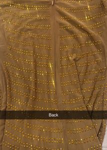 Sparkling sequin and Gold Maxi Dress