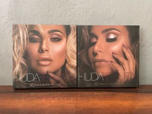 2 Combo Huda Beauty 3D Highlighter Palettes