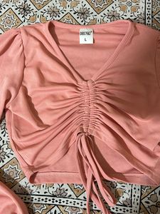 Peach knot top💗