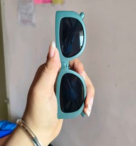 Teal Retro Sunglasses