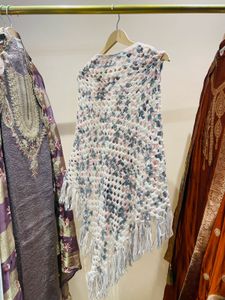 Crochet Fringe Poncho Cover-Up