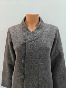 Floral Gray Ethnic Jacket
