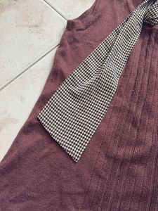 Ribbed Tank Top with Bow
