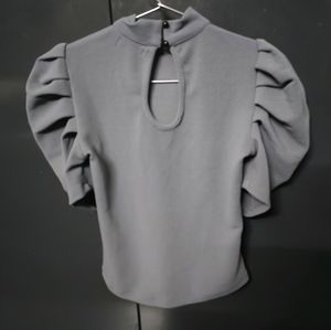 Puffed Sleeve Top, Wore Only Once. Its In A Brand
