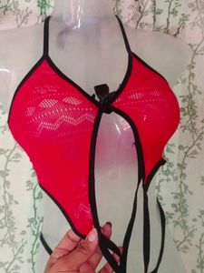 Red Lingerie with suspender