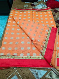 Party Wear Saree With Blouse Piece