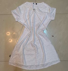 White Eyelet Dress